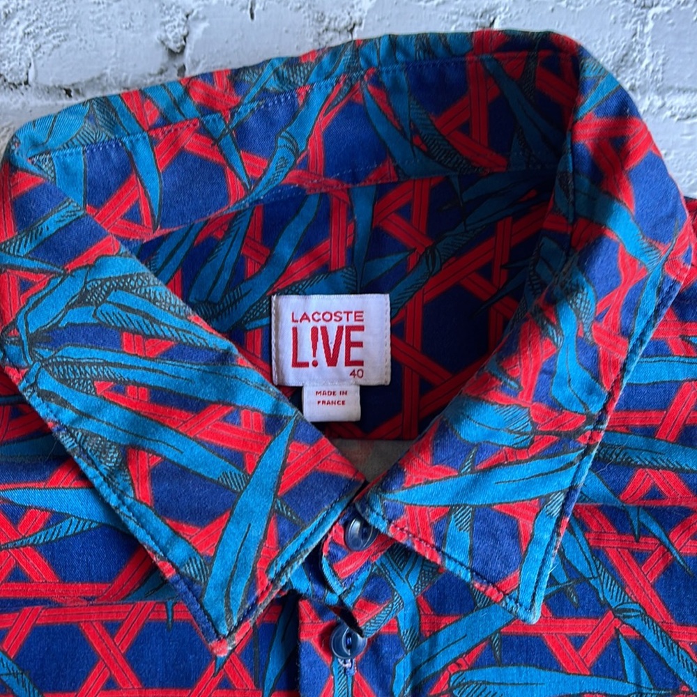 LACOSTE LIVE! | Vibrant button down shirt - Picture 5 of 11